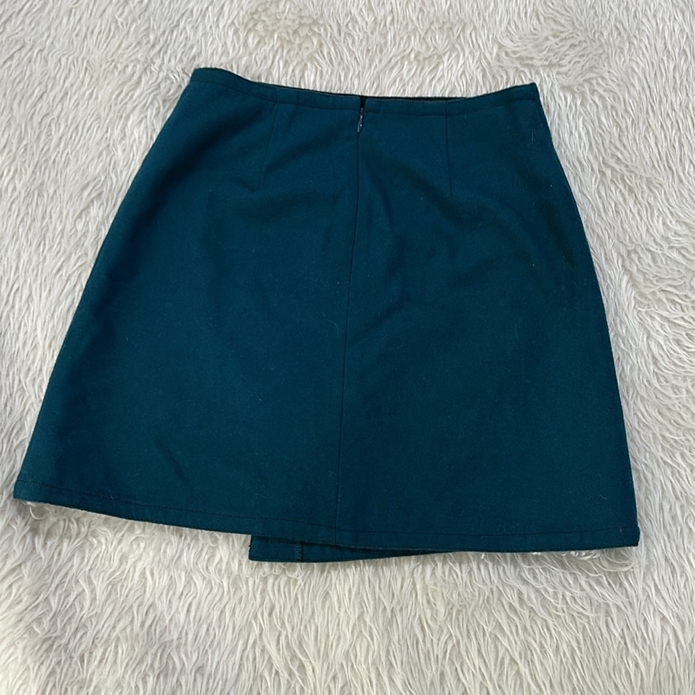 Loft green wool warm skirt new size petite 0 - Picture 6 of 6